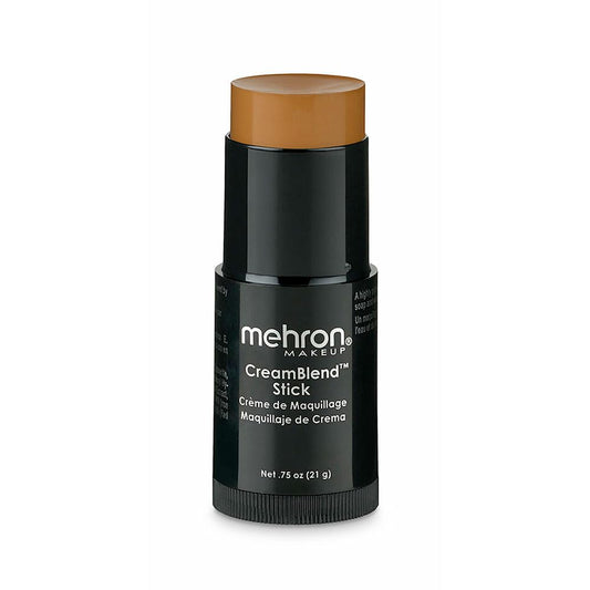 Mehron Makeup CreamBlend Stick | Face Paint, Body Paint, & Foundation Cream Makeup | Perfect for Halloween .75 oz (21 g) (Dark 0) Beauty & Personal Care Mehron