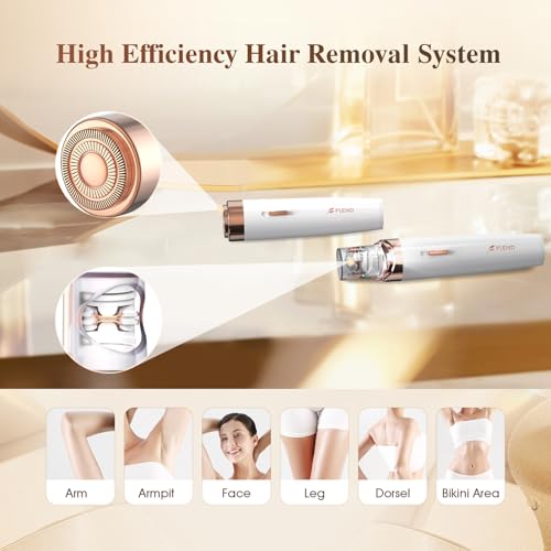 Epilator,2 in 1Epilator for Women Rechargeable,Womens Electric Shaver with LED Light,Hair Removal,Hair Removal for Women Legs/Face/Bikini/Arms,Smooth Beauty and Personal Care Bubbacare