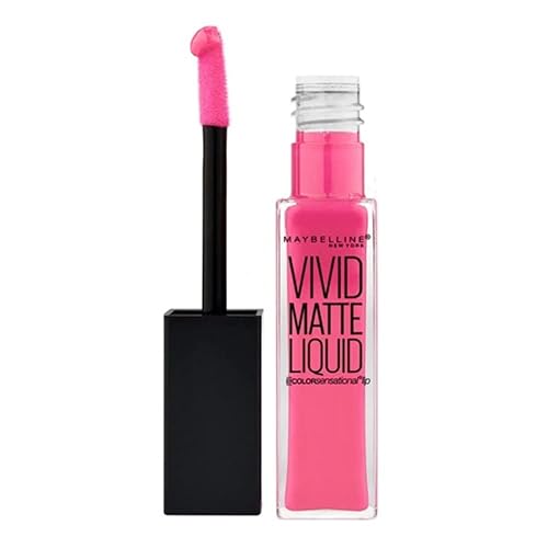Maybelline New York Color Sensational Vivid Matte Liquid Lipstick, Pink Charge, 0.26 fl. oz. Beauty & Personal Care MAYBELLINE