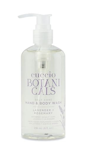 Cuccio Botanicals Hydrating Hand & Body Wash, Lavender & Rosemary, 8 oz - Nourishing and Soothing Cleanser for Soft, Refreshed Skin Beauty & Personal Care Cuccio