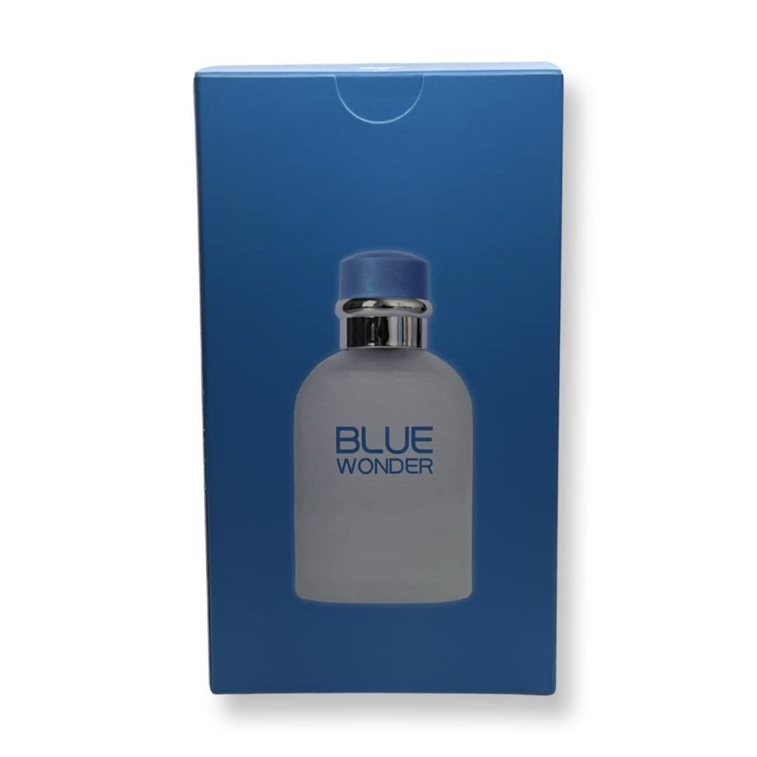 United Scents Blue Wonder For Men Eau de Parfum- 3.4 Fl Oz Fragrance - Top Notes: Grapefruit, Juniper and Bergamot Beauty & Personal Care United Scents