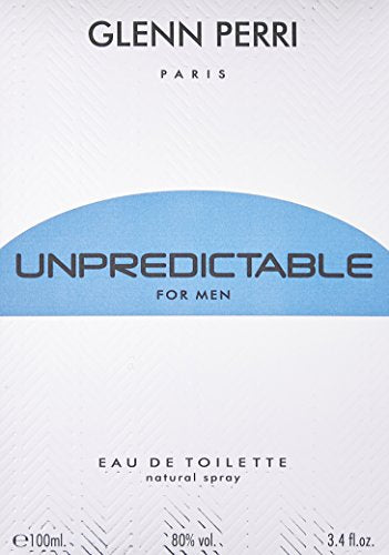 Unpredictable by Glenn Perri Eau De Toilette Spray 3.4 oz / 100 ml for Men Beauty & Personal Care Glenn Perri