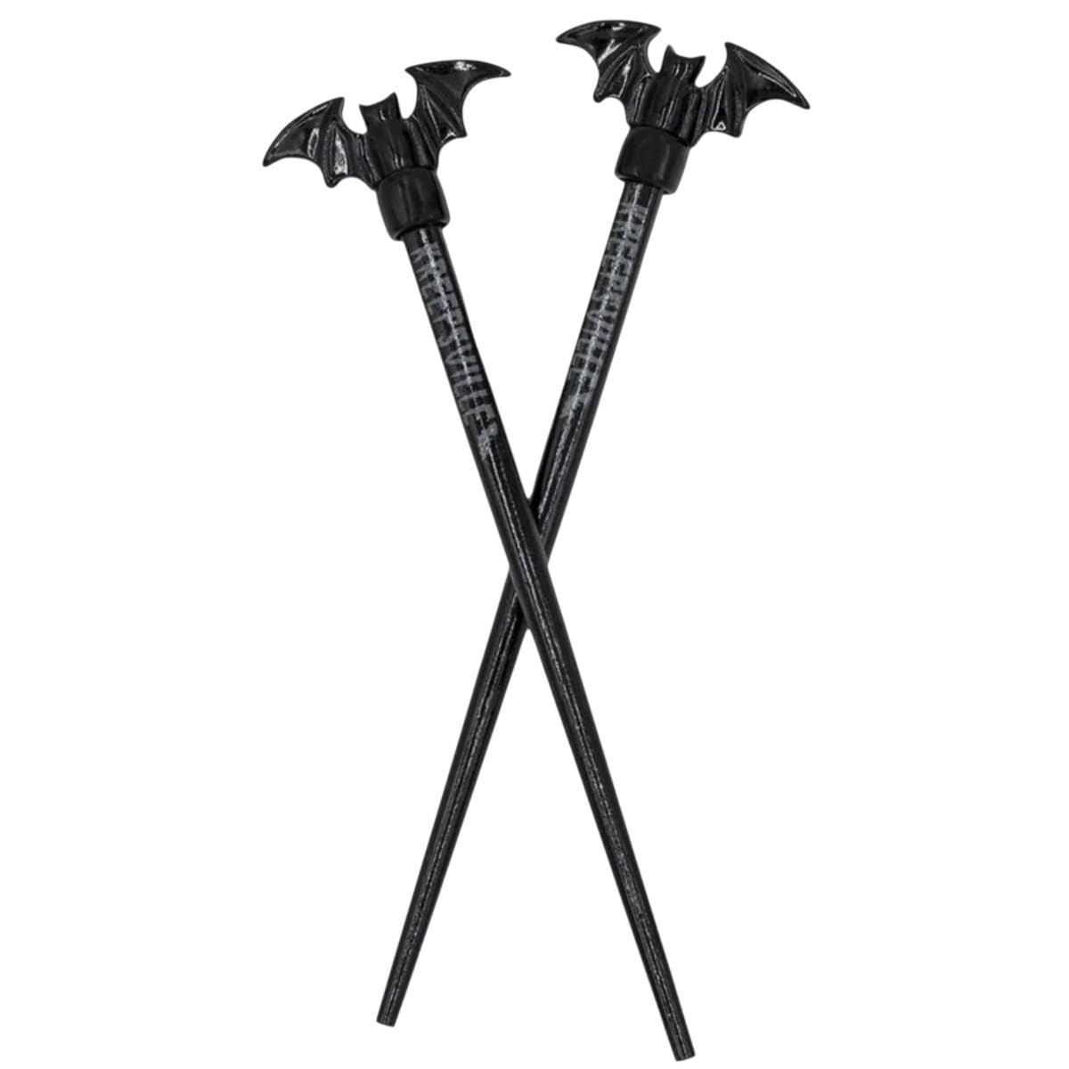kreepsville 666 Gothic Black Bat Hair Sticks Vampire Accessory