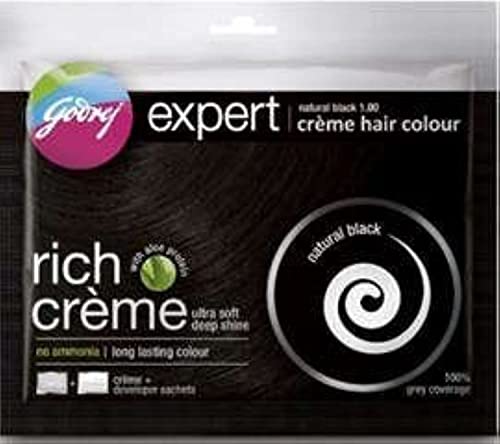 Godrej 5 X Expert Rich Creme Hair Colour Natural Black 40 Gm Each (Total 200Ml) by Godrej Beauty & Personal Care Godrej Locking Solutions and Systems