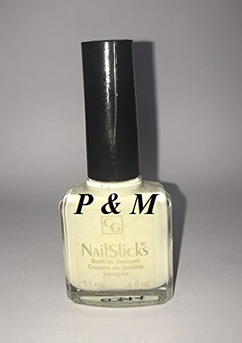 COVERGIRL NAILSLICKS Built-in TOP Coat Creme Nail Polish .4 OZ / 11 ML # 030 White LACE/Dentelle Blanche