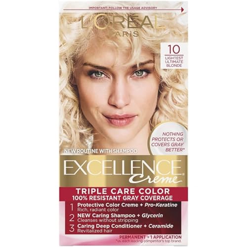 L’Oreal ParisExcellence Creme Haircolor, Lightest Ultimate Blonde 10 1 ea Beauty & Personal Care L'Oreal Paris