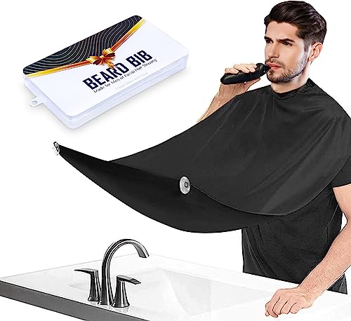 PLACHIDAY Beard Bib Beard Apron Gifts for Men,Beard Trimming Catcher Bib, Dad Fathers Day Anniversary Valentines Day,Christmas gifts,Best Gifts Beauty and Personal Care PLACHIDAY