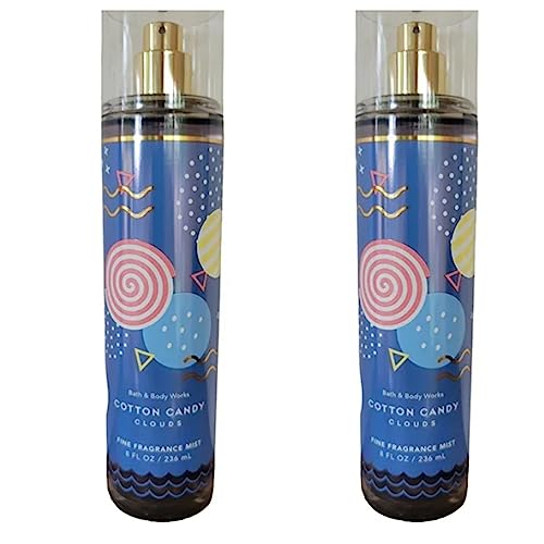 Bath & Body Works Fragrance Mist 2-Pack 8oz Each (Cotton Candy Clouds) Beauty & Personal Care Bath & Body Works