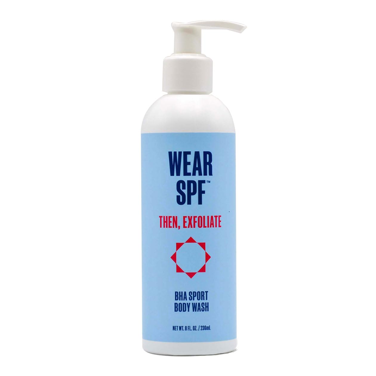WearSPF BHA Sport Body Wash - 1% Salicylic Acid for Bacne, Exfoliating & Refreshing, 8 oz Beauty & Personal Care WearSPF