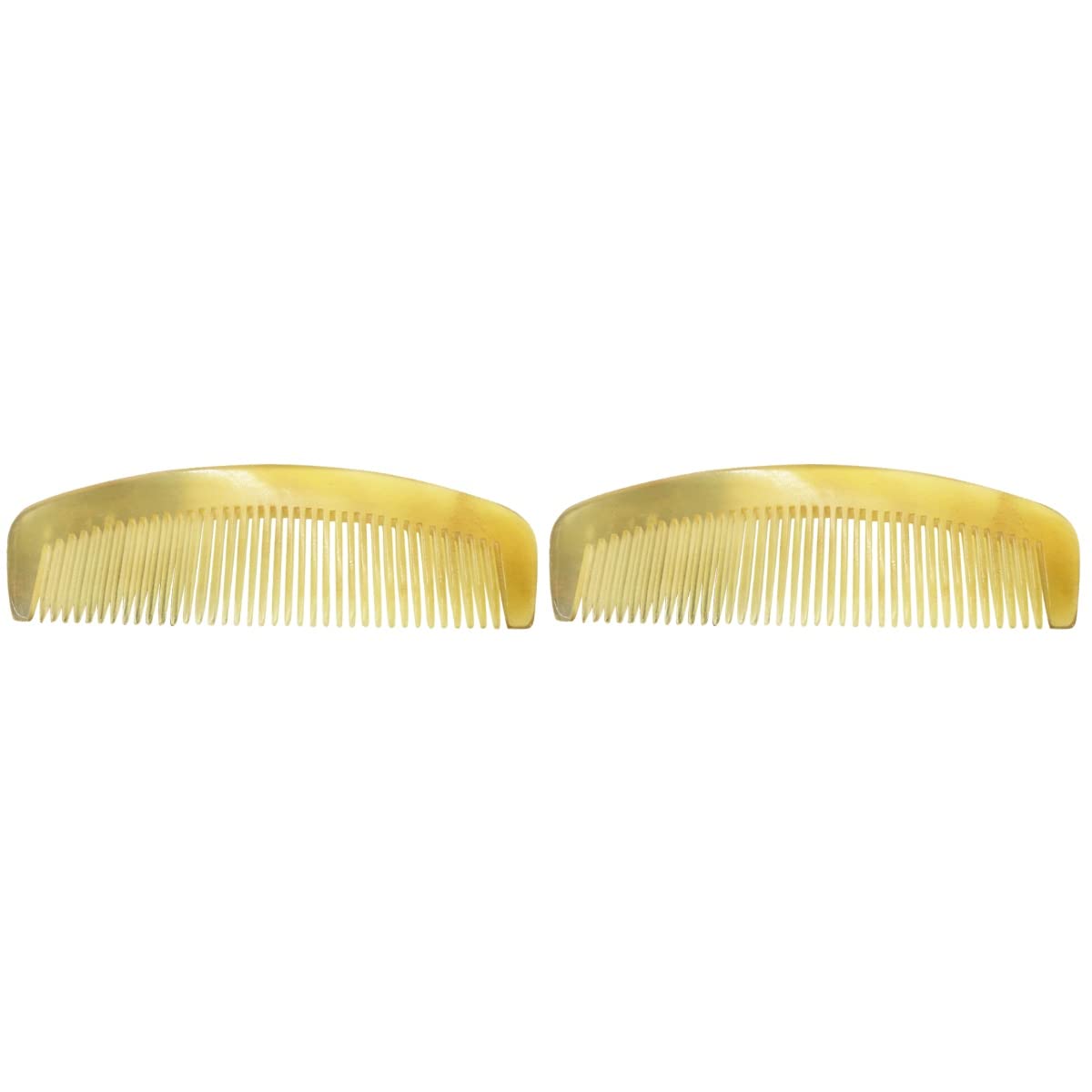 Lurrose 2pcs Horn Comb: Natural Horn Pocket Comb for Women Men Hair, Beard And Mustache Styling Beauty and Personal Care Lurrose