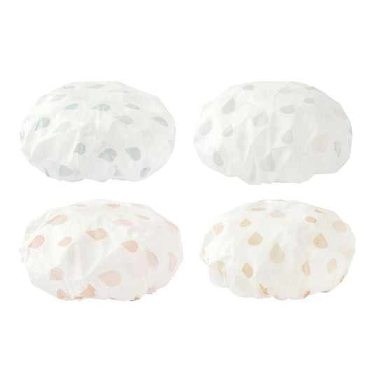 AKOAK 4 Pcs/Set Reusable EVA Waterproof Shower Cap, Suitable for Beauty, Makeup, Cleansing, Bath and Other Facial Care Beauty and Personal Care AKOAK