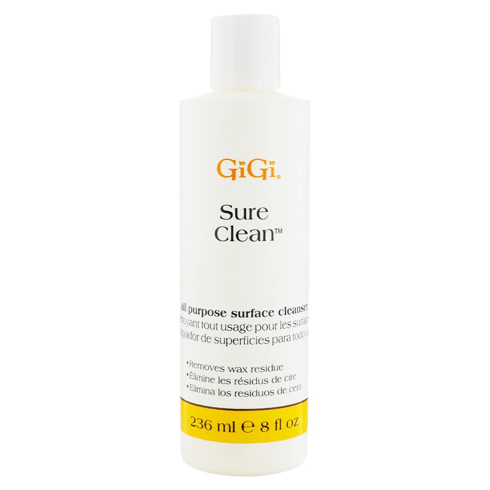 GIGI Sure Clean Wax Remover - All-Purpose Surface Cleaner for Wax Residue Removal, 8 fl oz Beauty and Personal Care GIGI