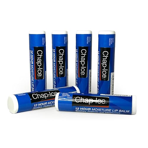 Moisturizing Lip Balm SPF 15 - 6 Pack Lip Balm Sticks, Hydrating & Protective Formula Beauty & Personal Care CHAP-ICE