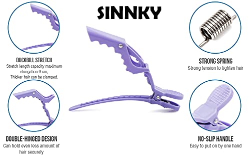 SINNKY Candy Color Alligator Hair Clips for Styling Sectioning, Wide Teeth & Durable Hair Salon Crocodile Hairpin Wide Teeth & Double-Hinged Design Beauty & Personal Care SINNKY
