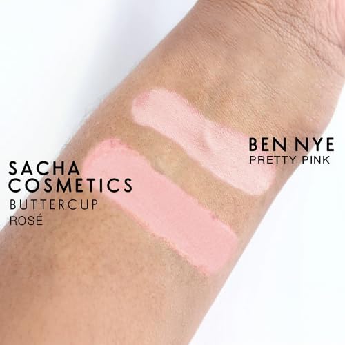 Sacha Buttercup Rosé Setting Powder - All Skin Tones Translucent Loose Face Powder, Flashback-Resistant, Oil Control, Long-Wear Matte Finish (1.75 oz)