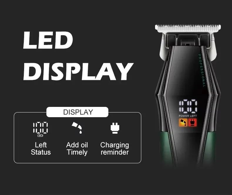 Hair Clippers for Men Professional, Cordless Electric Hair Trimmer with 8 Guide Combs, LED Digital Display Hair Cutting Kit, Barber & Home Clippers Beauty and Personal Care QDKVTNDJZ
