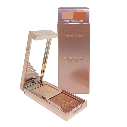 PATRICK TA Major Dimension Eye Illusion Eye Shadow Duo - When The Sun Sets, 0.14 oz / 4 g