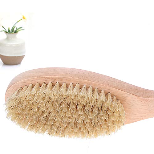 Beechwood Bath and Shower Body Brush with Nature Boar Bristles, Long Hand Wooden Dry Bath Body Back Brush, Perfect Spa Gift Beauty & Personal Care JINYII