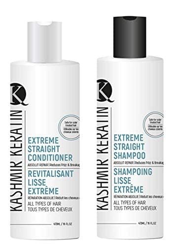 Kashmir Keratin Hair Care Kit (Extreme Straight + Extreme Conditioner) Beauty & Personal Care Kashmir Keratin