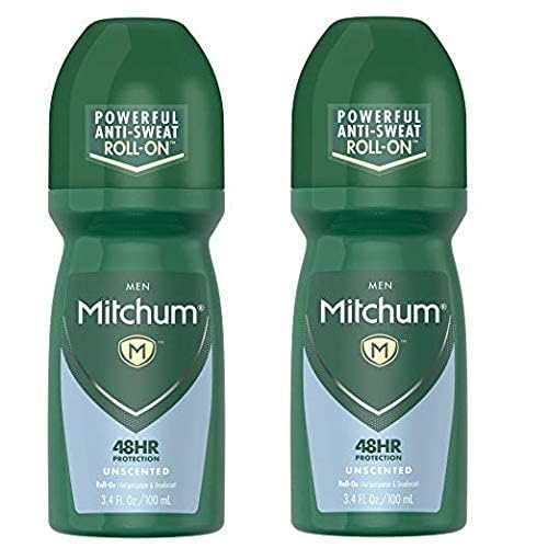 Mitchum Invisible Anti-Perspirant & Deodorant Roll-On, Unscented 3.4 oz (Pack of 2) Beauty and Personal Care Mitchum