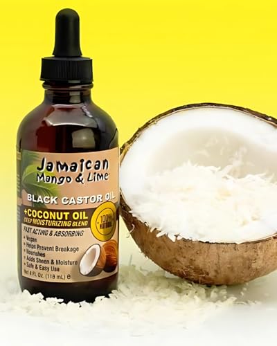 Jamaican Mango & Lime Black Castor Oil - Hair & Scalp Oil for Locs, Braids, Twists & Natural Hair - Strengthens, Moisturizes & Promotes Hair Growth Beauty & Personal Care Jamaican Mango & Lime