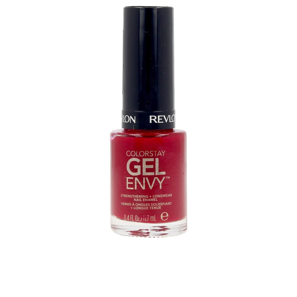 Revlon Nail Polish, ColorStay Gel Envy Nail Polish, Chip Resistant & Longwear Formula, Built-in Base Coat & High Shine Finish, 600 Queen of Hearts Beauty & Personal Care REVLON