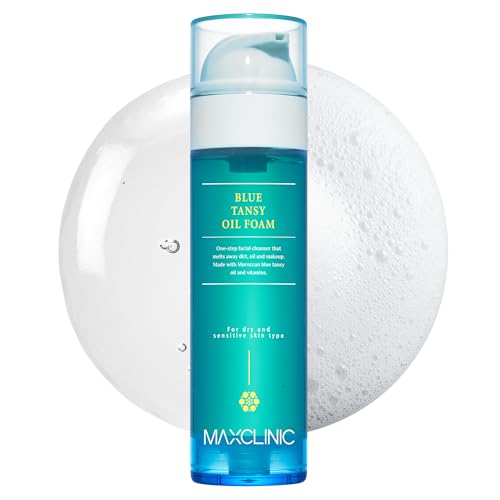 [K-Beauty] Blue Tansy Oil to Foam - All-in-One Korean Face Wash Oil-Based Foaming Facial Cleanser - Excess Sebum & Oil Control - Gentle Makeup Deep Beauty and Personal Care MAXCLINIC Default Title