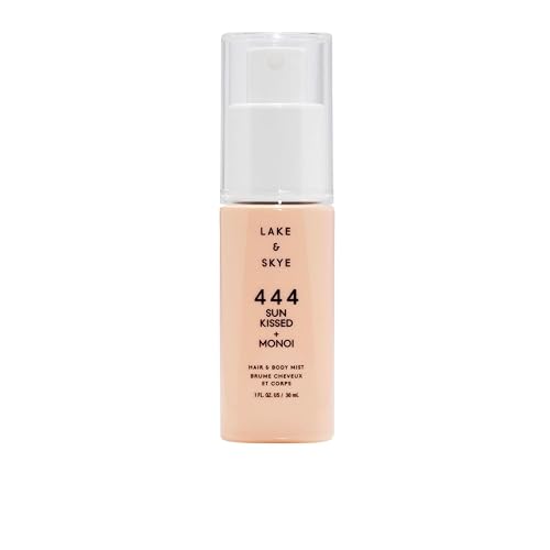 Lake & Skye 444 Sun Kissed + Monoi Hair & Body Mini Mist - Travel Size, Hydrating, Fruity, Floral, Clean Musk- 1 fl oz Beauty & Personal Care Lake & Skye
