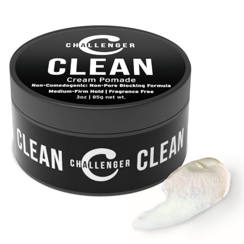 Challenger Fragrance Free Cream Pomade | Non-Comedogenic Styling Product | Unscented Hair Gel | Medium Firm Hold & Clean Ingredients | 3oz Beauty & Personal Care Challenger