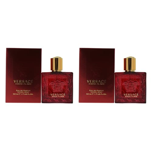 Versace Eros Flame by Versace for Men - 1.7 oz EDP Spray - Pack of 2