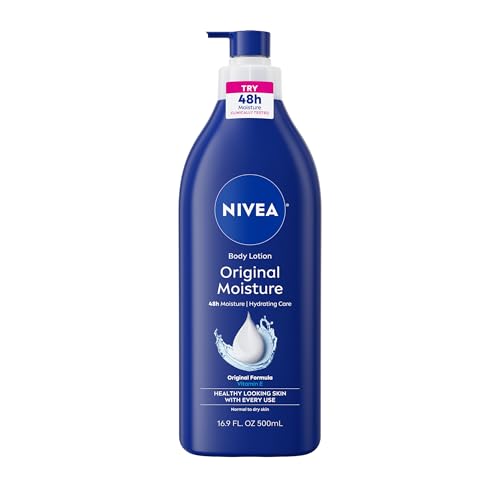 NIVEA Original Moisture Body Lotion with Vitamin E, 48-Hour Body Moisturizer for Normal to Dry Skin, 16.9 Fl Oz Pump Bottle Beauty & Personal Care NIVEA