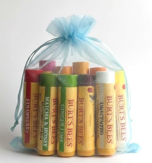 Burt's Bees 10 Count Lip Balm Variety Gift Pack -Stocking Stuffer - 10 Assorted Flavors - No Duplicates - Choosen at Random Beauty and Personal Care Burt's Bees