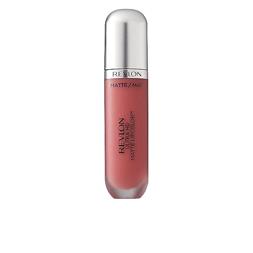 REVLON Ultra HD Matte Lipcolor, Velvety Lightweight Matte Liquid Lipstick in Nude/Brown, Kisses (655), 0.2 oz Beauty & Personal Care REVLON