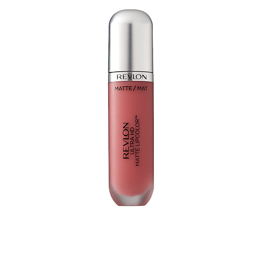REVLON Ultra HD Matte Lipcolor, Velvety Lightweight Matte Liquid Lipstick in Nude/Brown, Kisses (655), 0.2 oz Beauty & Personal Care REVLON