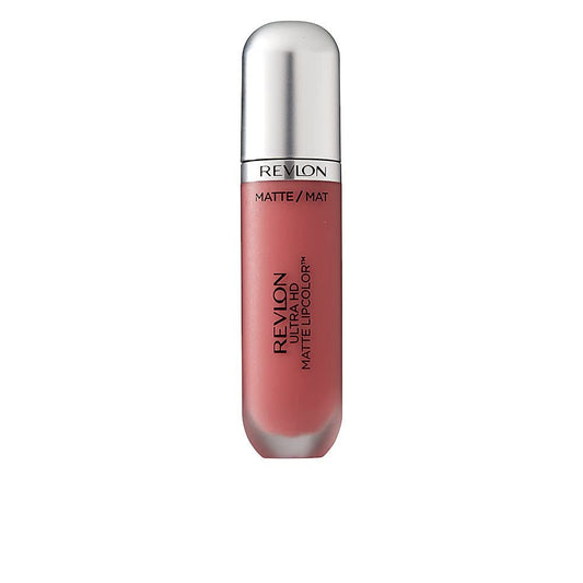 REVLON Ultra HD Matte Lipcolor, Velvety Lightweight Matte Liquid Lipstick in Nude/Brown, Kisses (655), 0.2 oz Beauty & Personal Care REVLON