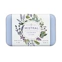 Mistral Classic French Bar Soap, Lavender, 7 oz - Triple-Milled Luxury Natural Soap with Organic Shea Butter & Olive Oil | Long-Lasting Moisturizing Beauty & Personal Care Mistral