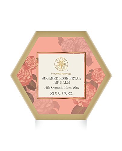 Forest Essentials Luscious Sugared Rose Petal Lip Balm Beauty and Personal Care Forest Essentials