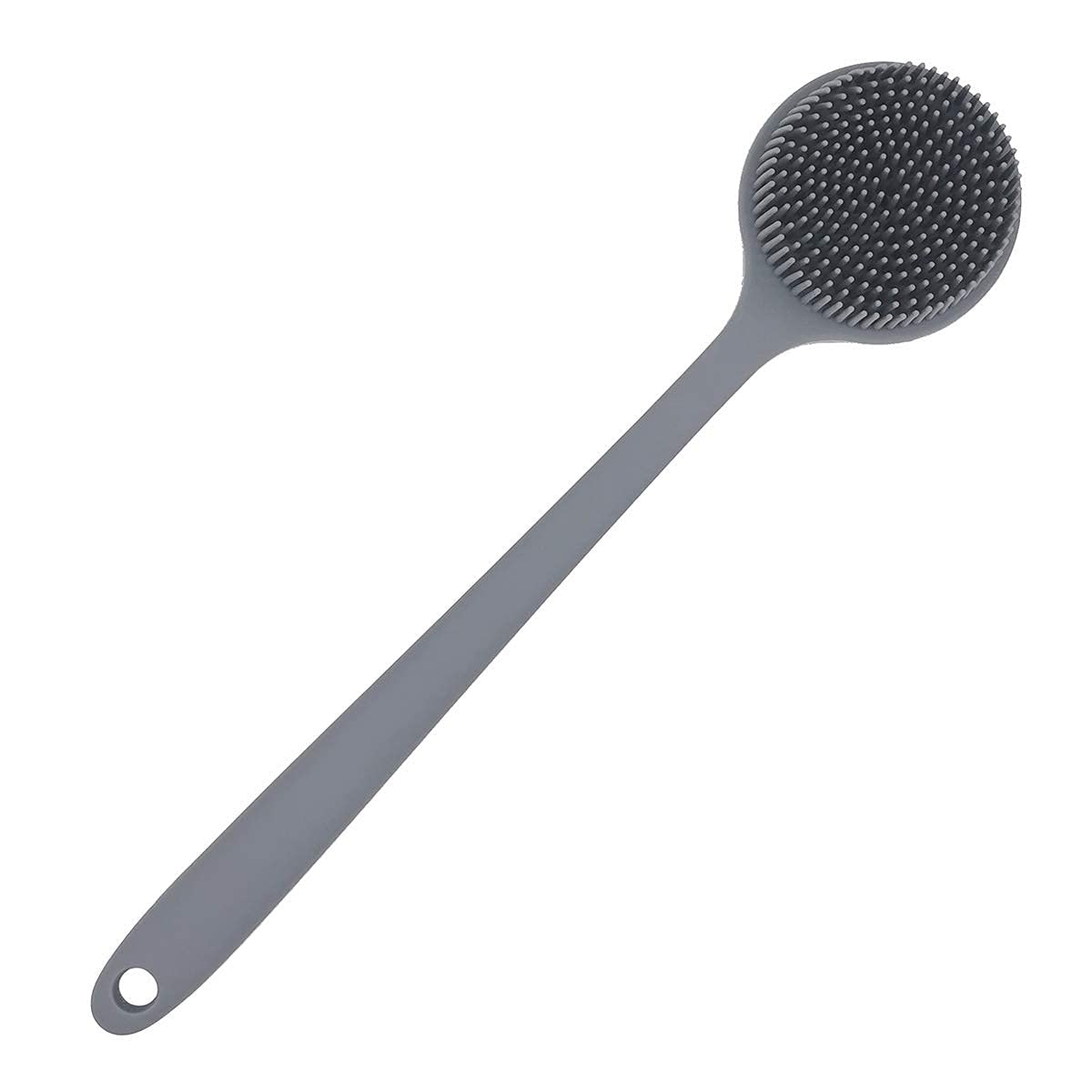 DNC Silicone Back Scrubber for Shower Bath Body Brush with Long Handle (Gray) Beauty & Personal Care DNC