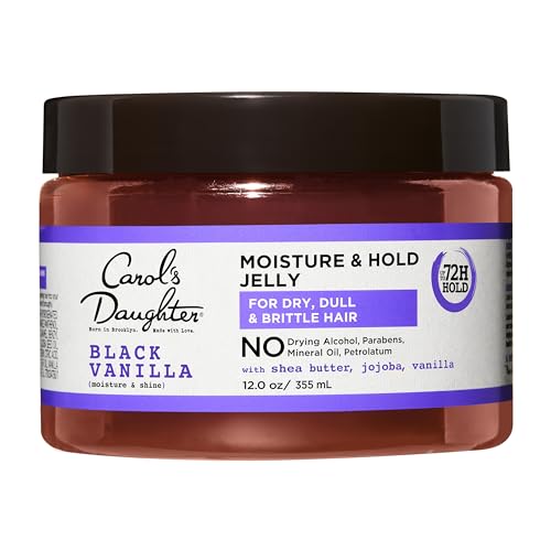 Carol's Daughter Black Vanilla Moisture and Hold Jelly, Hair Gel For Dry Hair with Shea Butter, Jojoba and Vanilla, 12 Fl Oz Beauty & Personal Care Carol's Daughter