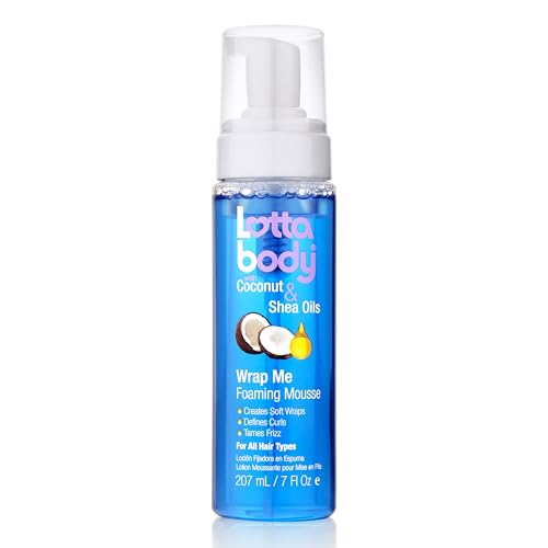 Lottabody Coconut Oil and Shea Wrap Me Foaming Curl Mousse , Creates Soft Wraps, Hair Mousse for Curly Hair, Defines Curls, Anti Frizz, 7 Fl Oz Beauty & Personal Care Lottabody