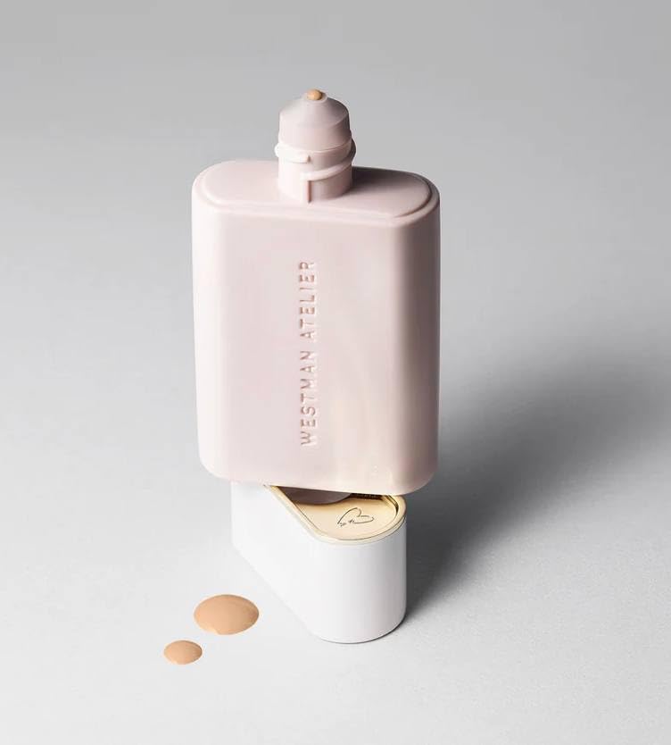 Westman Atelier The Radiant Skin Duo - Vital Skincare Complexion Drops in Atelier IV + Liquid Blender Brush Beauty & Personal Care WESTMAN ATELIER