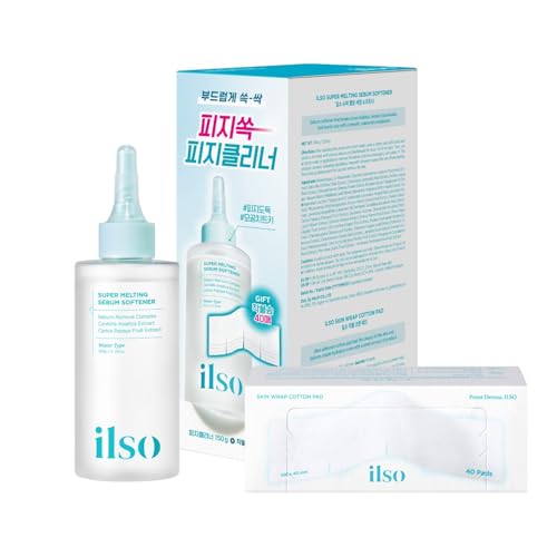 ilso Super Melting Sebum Softener, 5.29 fl oz, with 40 Skin Wrap Cotton Pads included, Pore Cleansing Solution, Blackhead Softener, Melts Away Beauty and Personal Care ilso Default Title