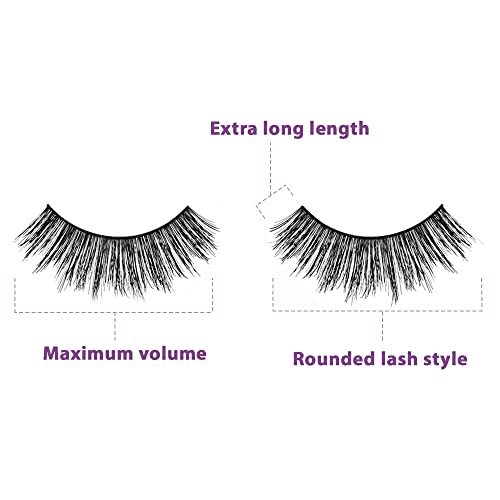 Ardell - Double Up #203 False Eyelashes, Black reusable (4-Pack) Beauty & Personal Care Ardell