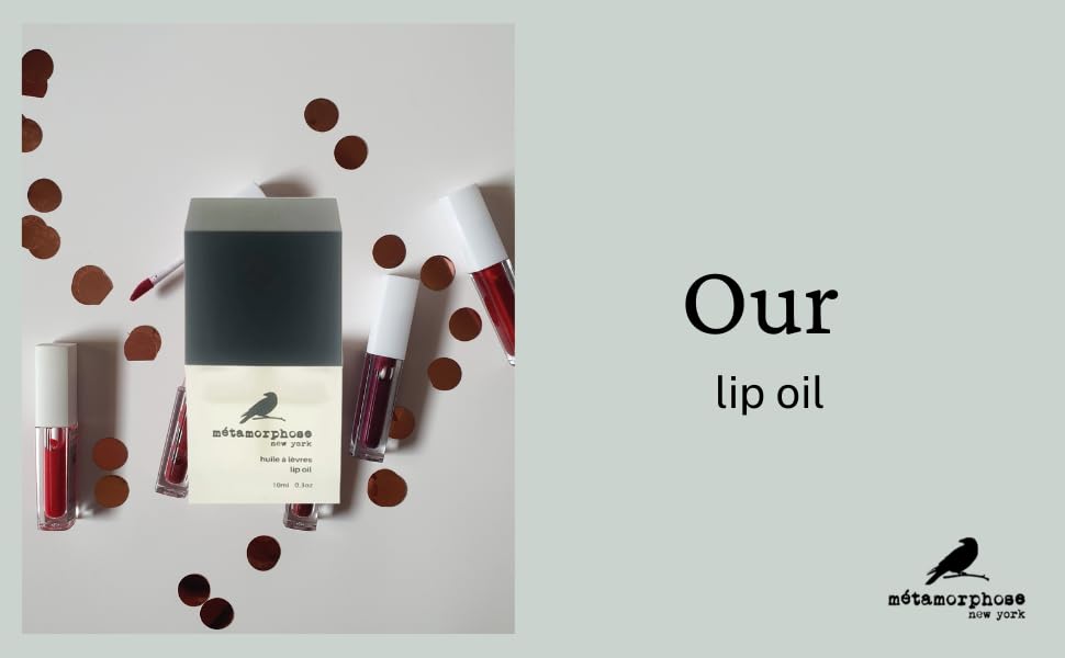 metamorphose new york Lip Oil 100% Natural Botanical Vegan Organic (0.3 fl oz, 10 ml) Beauty and Personal Care metamorphose new york