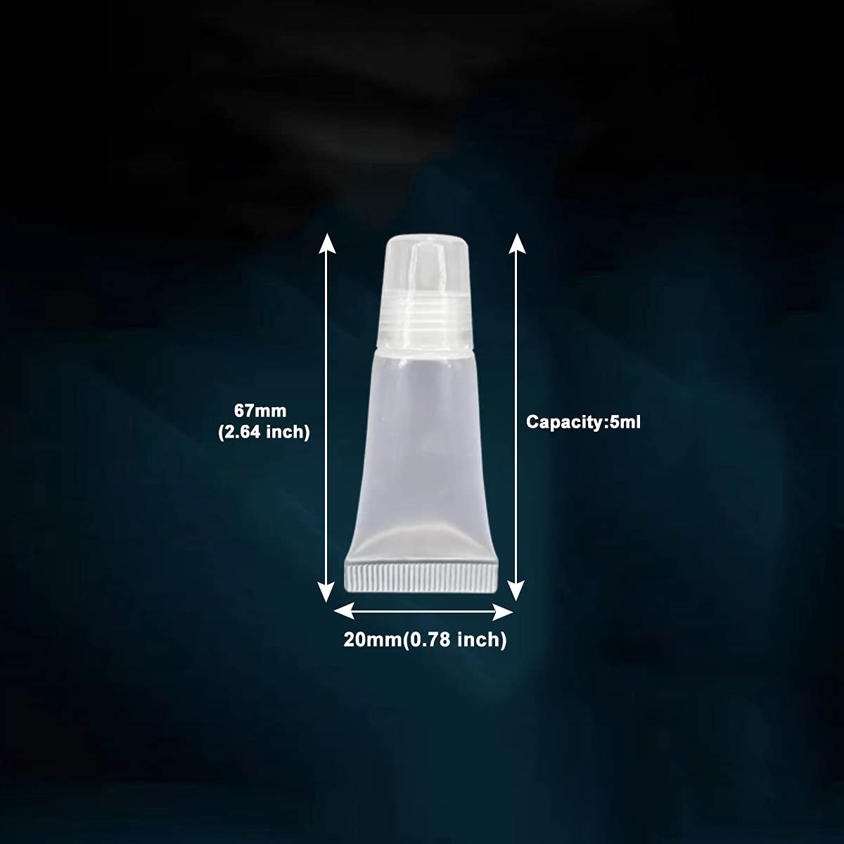 Ewanda store 5ml 20 Pcs Empty Lip Gloss Balm Tubes Soft Tubes Cute Squeeze Tubes Cosmetic Mini Containers for DIY Lip Gloss Beauty & Personal Care Ewanda store