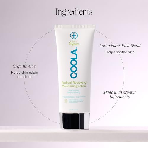COOLA Organic Radical Recovery After Sun Body Lotion, Includes Aloe Vera, Agave and Lavender Oil for Sunburn Relief, 5 Fl Oz Beauty & Personal Care COOLA