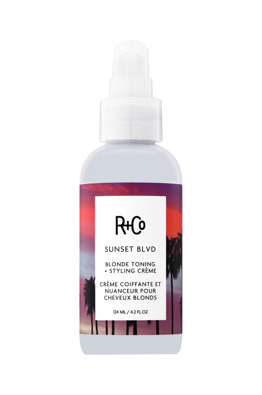 R+Co Sunset Blvd Blonde Toning Styling Crème | Toning + Hydrated Styling Crème For Blonde and Gray Hair | Vegan + Cruelty-Free | 4.2 Oz Beauty & Personal Care R+Co