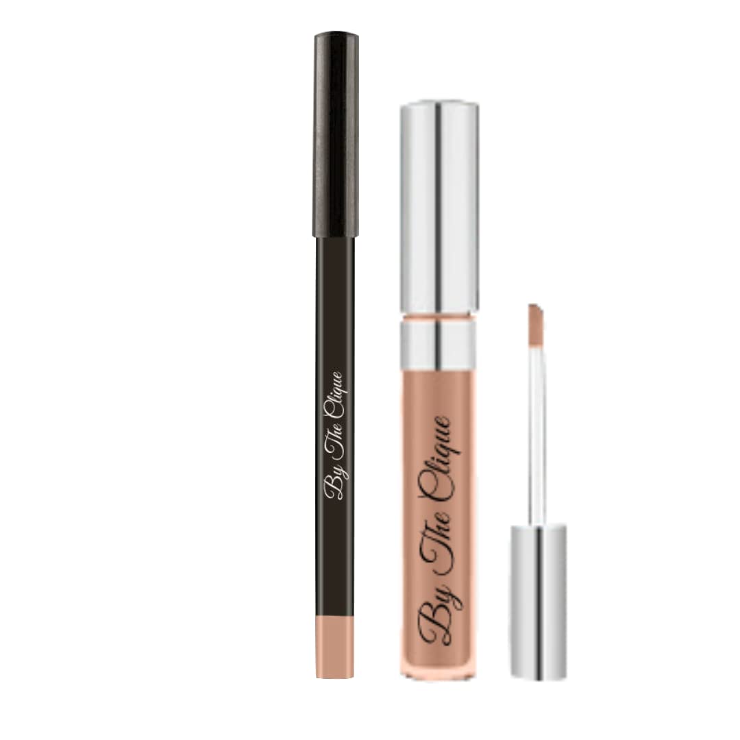 By The Clique Premium Matte Lip Kit | Beige Nude Liquid Lipstick and Liner Set | Sandy Mandy Beauty & Personal Care By The Clique