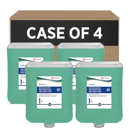 ESTESOL HAND, HAIR & BODY WASH 4 LITER, 4 PACK Beauty & Personal Care SC Johnson Professional