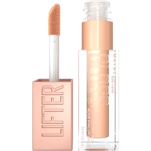 Maybelline Lifter Gloss, Hydrating Lip Gloss with Hyaluronic Acid, Sun, Clear Neutral, 0.18 Ounce Beauty & Personal Care MAYBELLINE